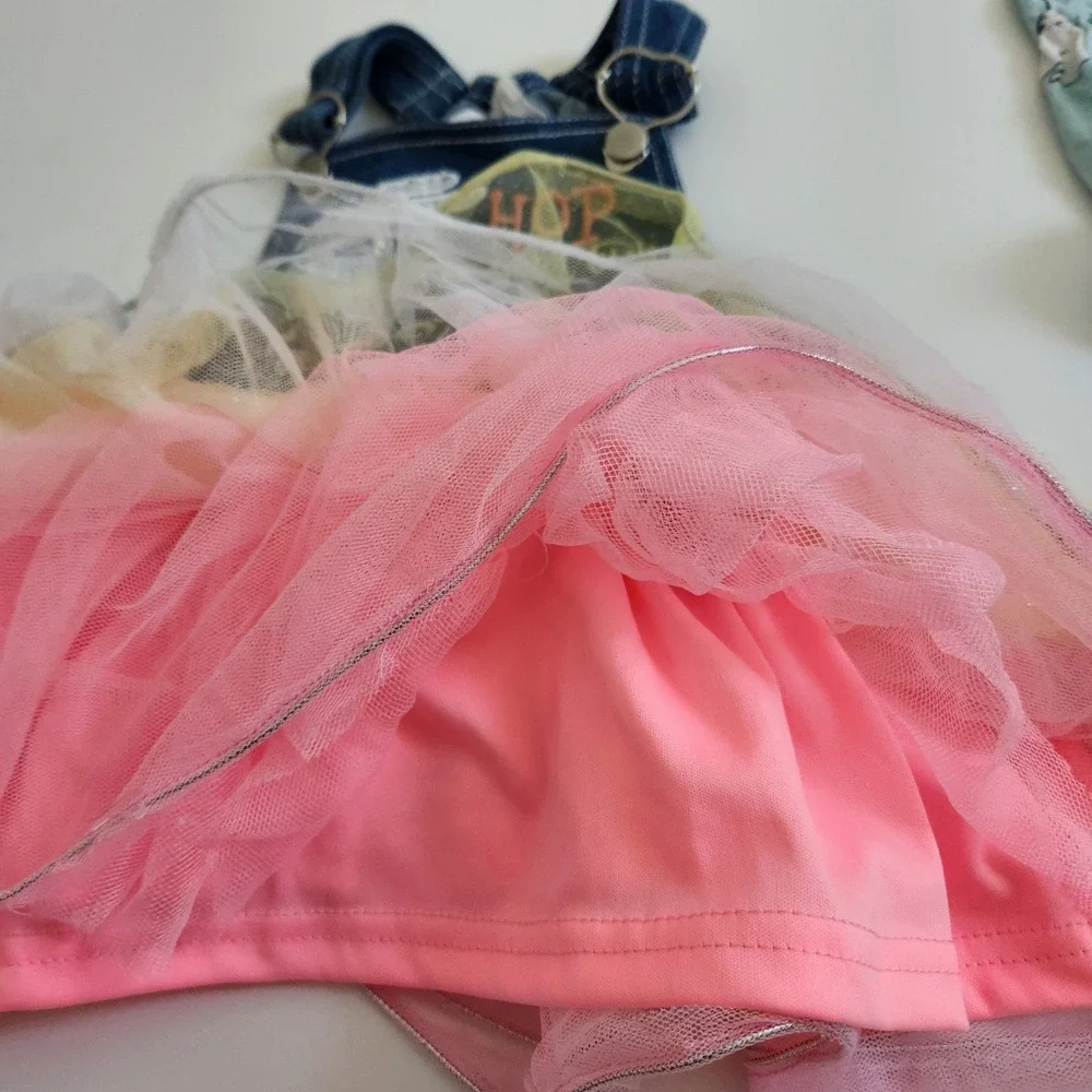 Baby‎ Girl Bunny Dress Easter Spring Bundle Lot size 12m - 3 Items